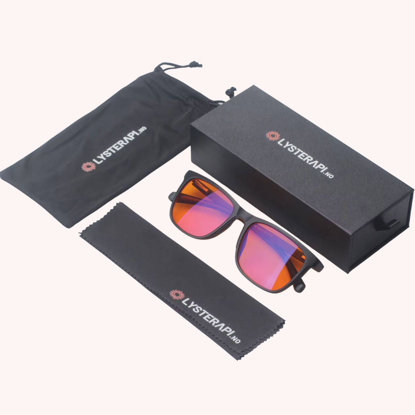 Lysro™ Blålysbriller for bedre søvn - oransje/svart