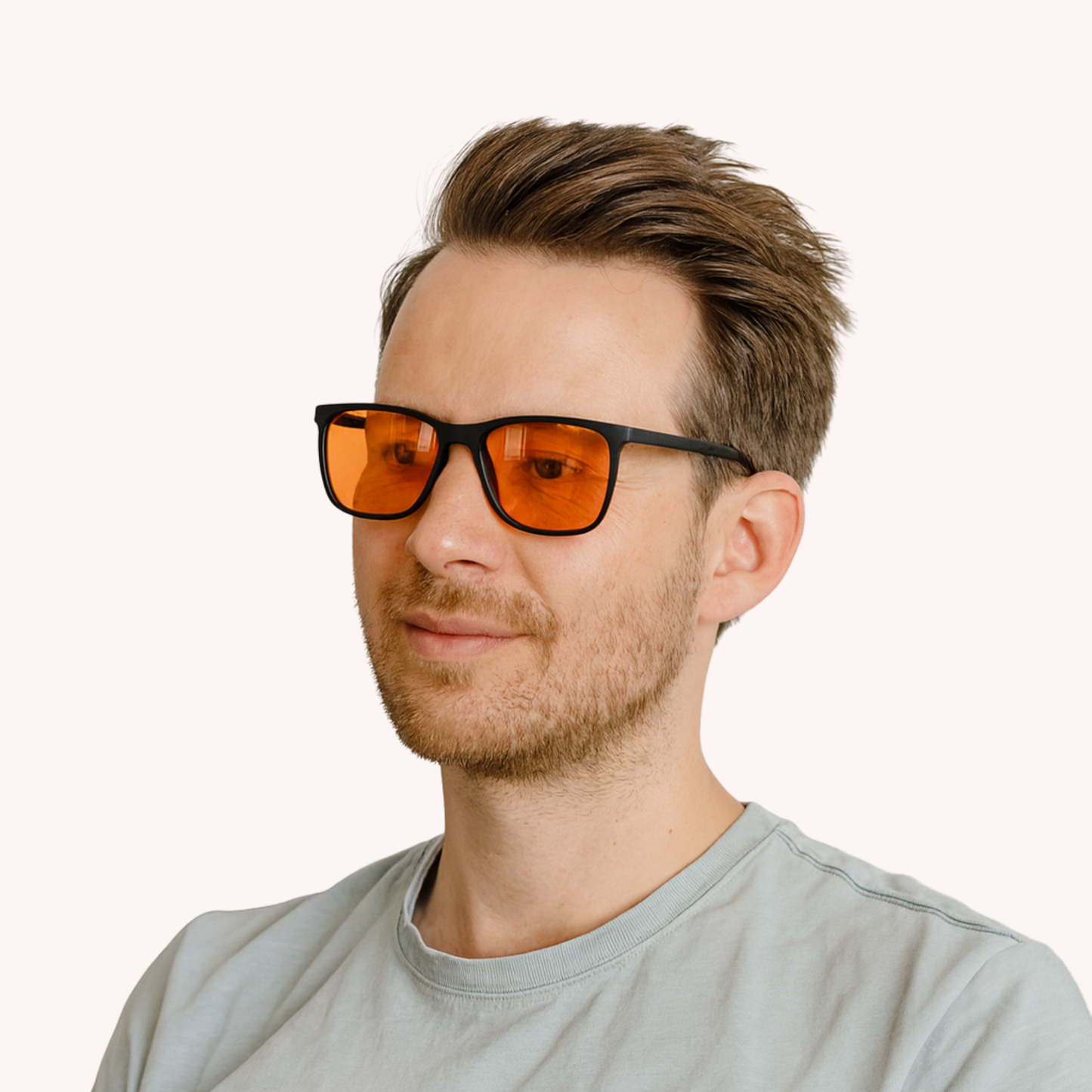 Lysro™ Blålysbriller for bedre søvn - oransje/svart